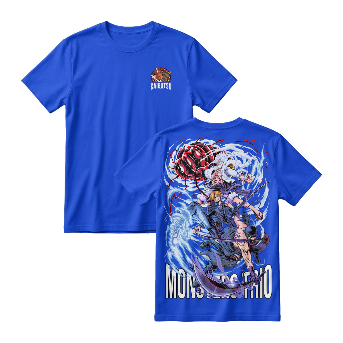 Anime One Piece Monster Trio Short Sleeve Tee - BENHUR