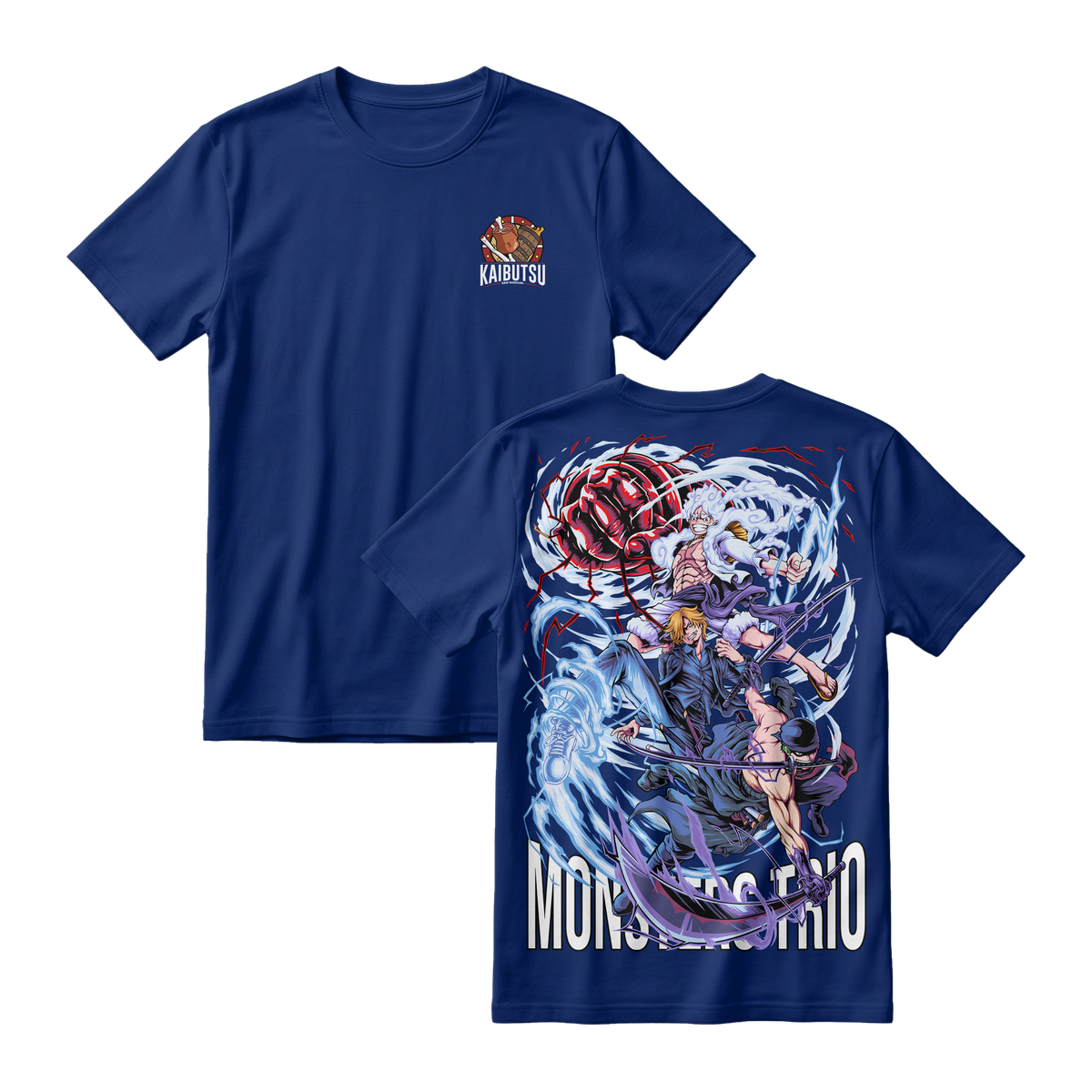 Anime One Piece Monster Trio Short Sleeve Tee - RZM009