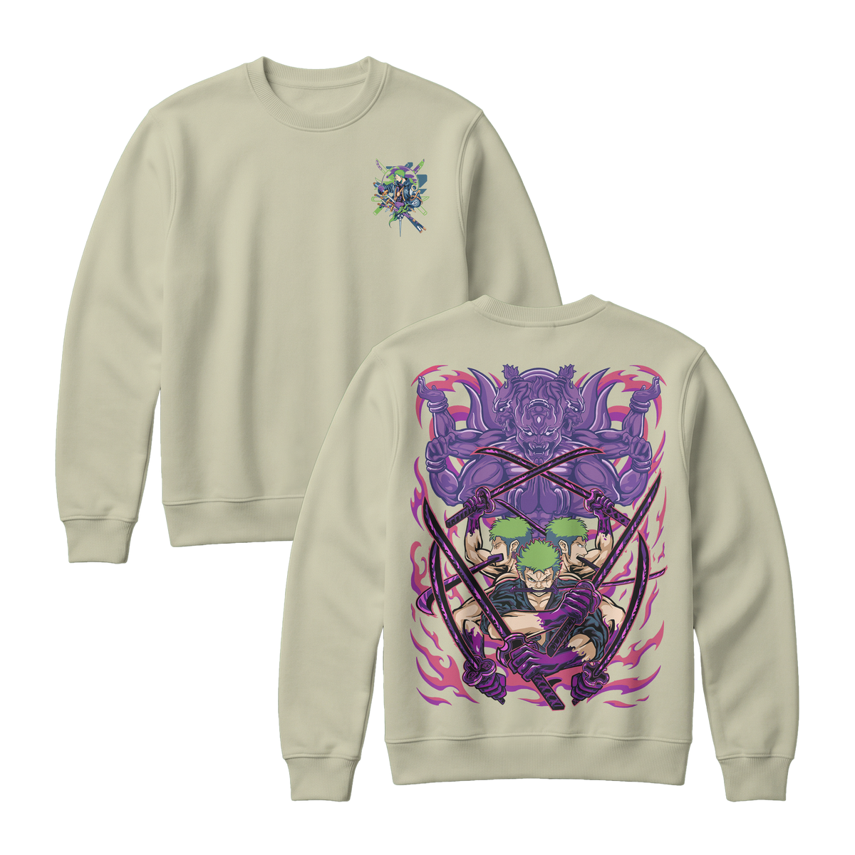 Anime One Piece Roronoa Zoro Sweatshirt - RZM004