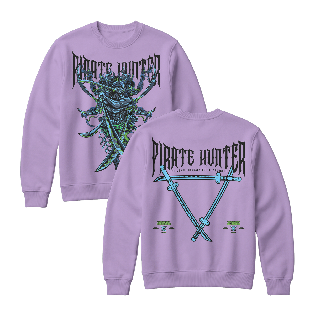 Anime One Piece Roronoa Zoro Pirates Hunter Sweatshirt - RZM010