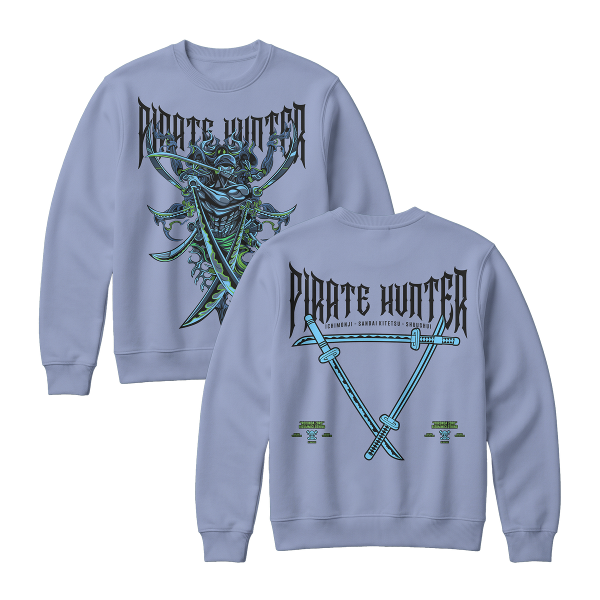 Anime One Piece Roronoa Zoro Pirates Hunter Sweatshirt - RZM010