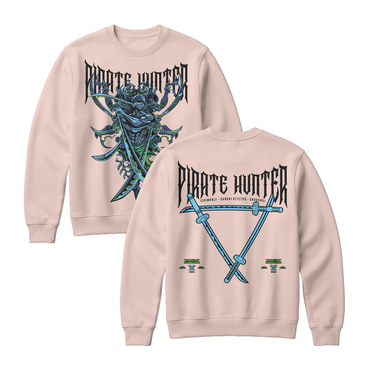 Anime One Piece Roronoa Zoro Pirates Hunter Sweatshirt - RZM010