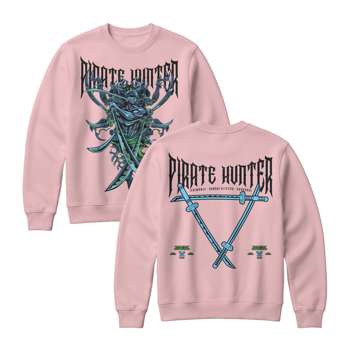 Anime One Piece Roronoa Zoro Pirates Hunter Sweatshirt - RZM010