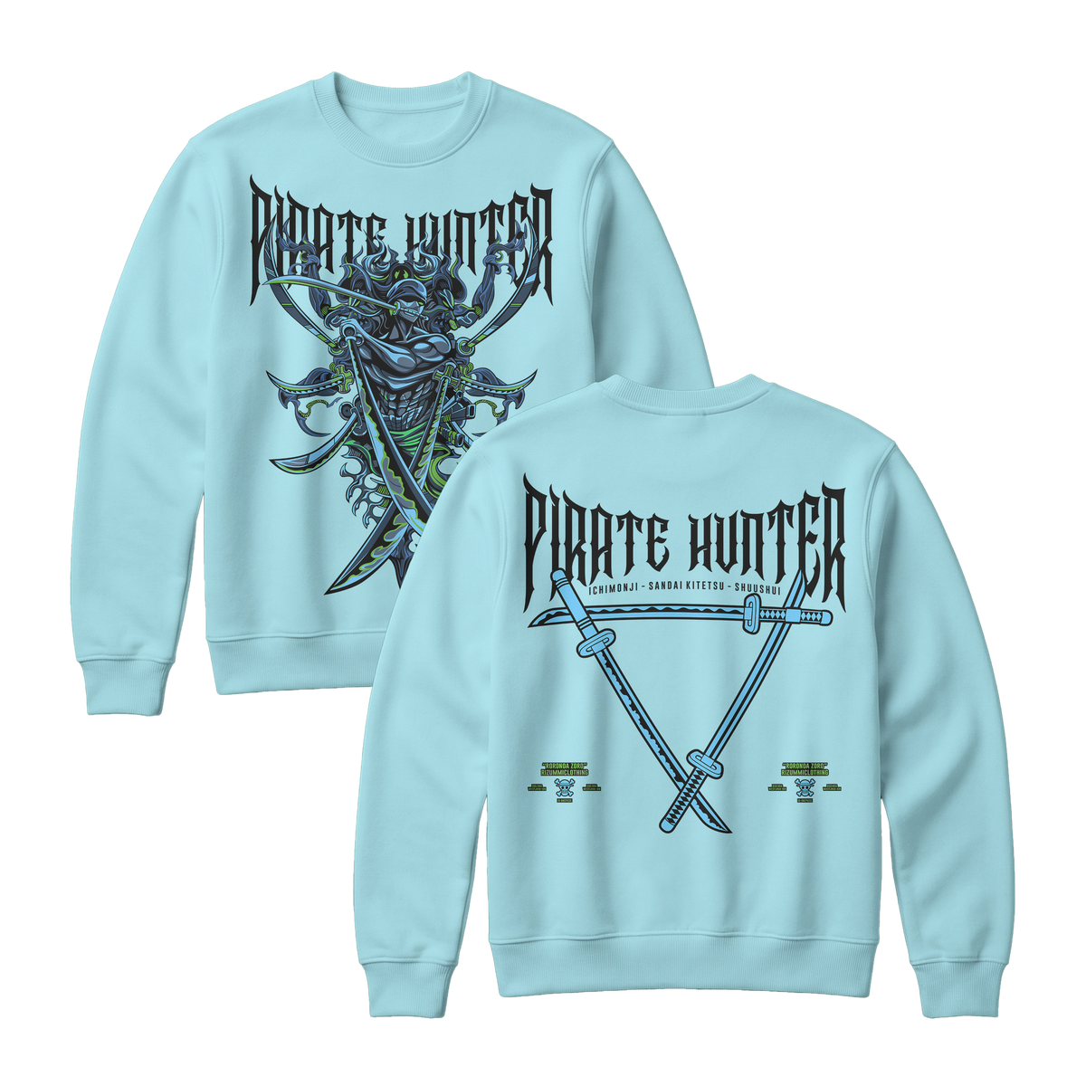 Anime One Piece Roronoa Zoro Pirates Hunter Sweatshirt - RZM010