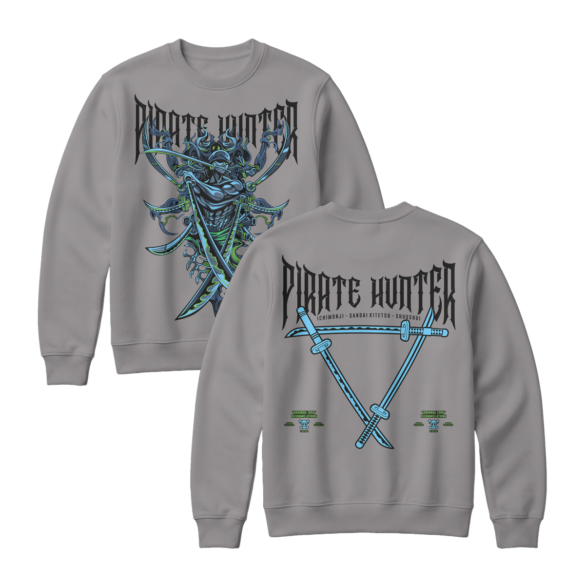 Anime One Piece Roronoa Zoro Pirates Hunter Sweatshirt - RZM010
