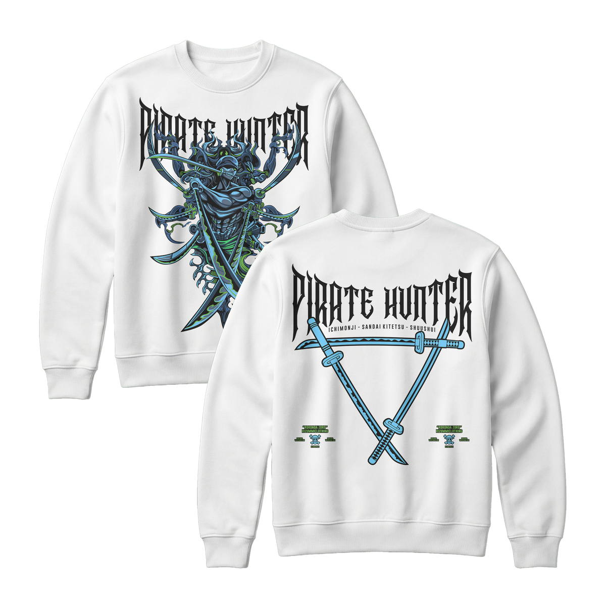 Anime One Piece Roronoa Zoro Pirates Hunter Sweatshirt - RZM010