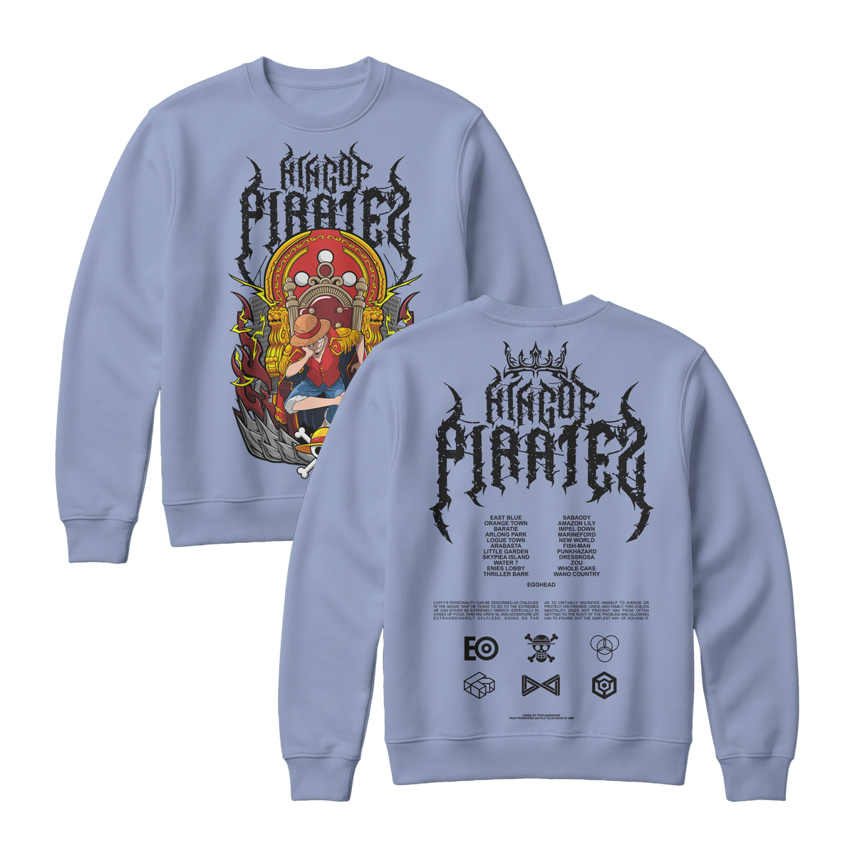 Anime One Piece Monkey D. Luffy King Of Pirates Sweatshirt - RZM019