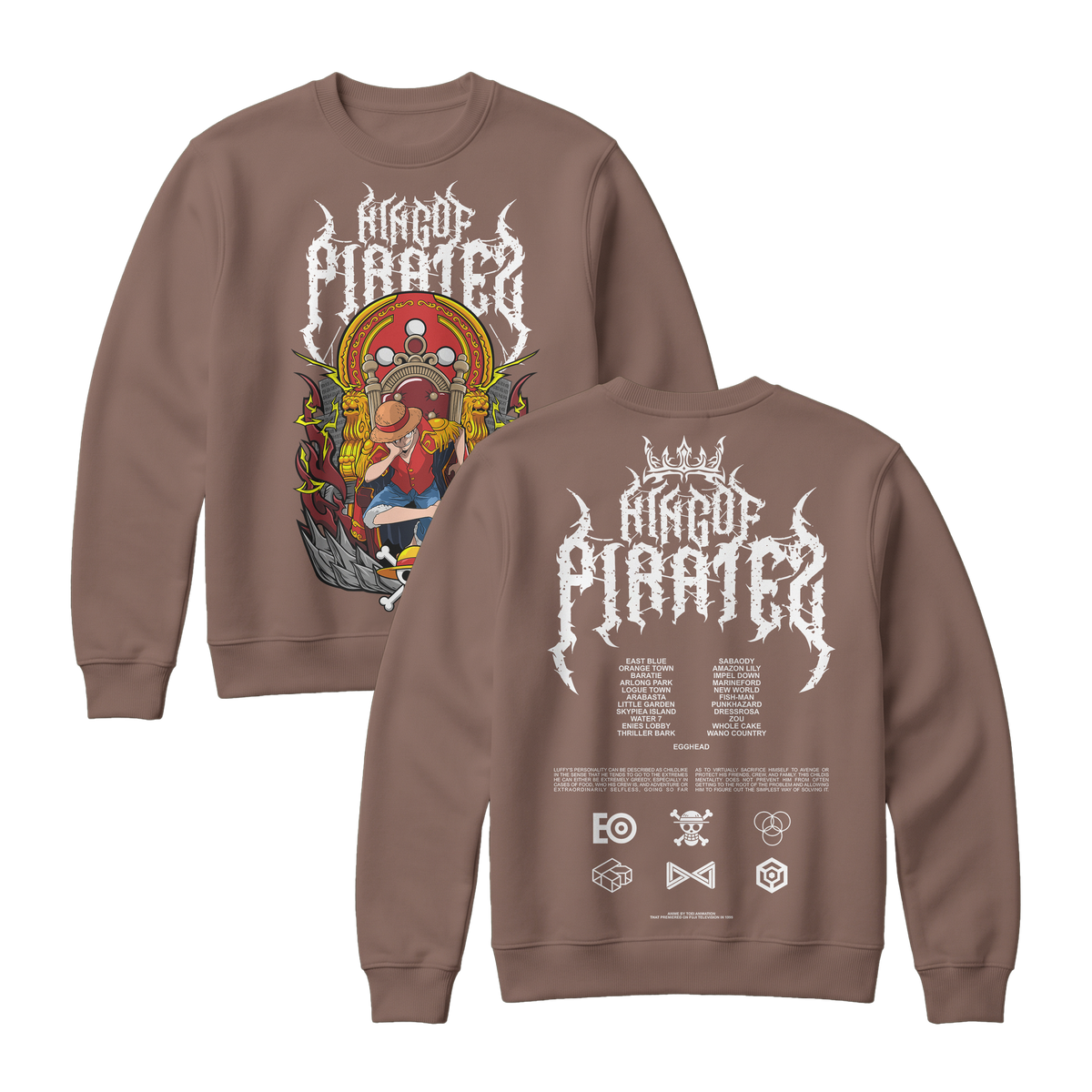Anime One Piece Monkey D. Luffy King Of Pirates Sweatshirt - RZM019
