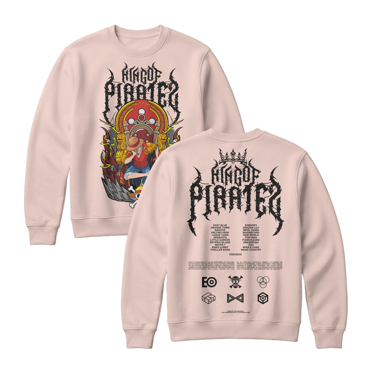 Anime One Piece Monkey D. Luffy King Of Pirates Sweatshirt - RZM019