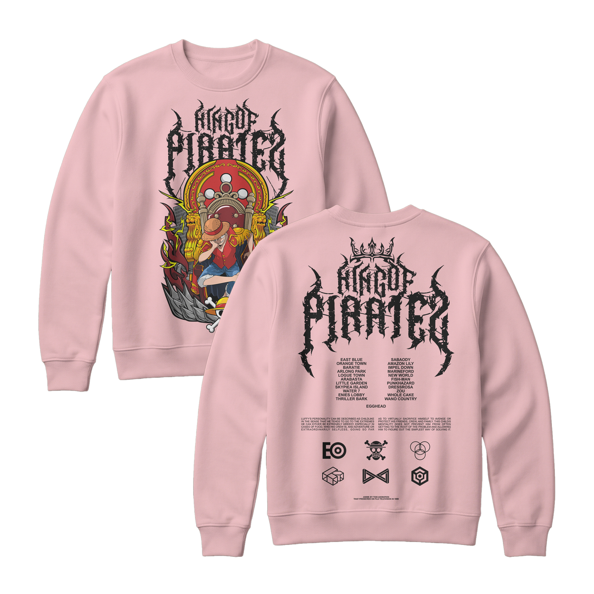 Anime One Piece Monkey D. Luffy King Of Pirates Sweatshirt - RZM019