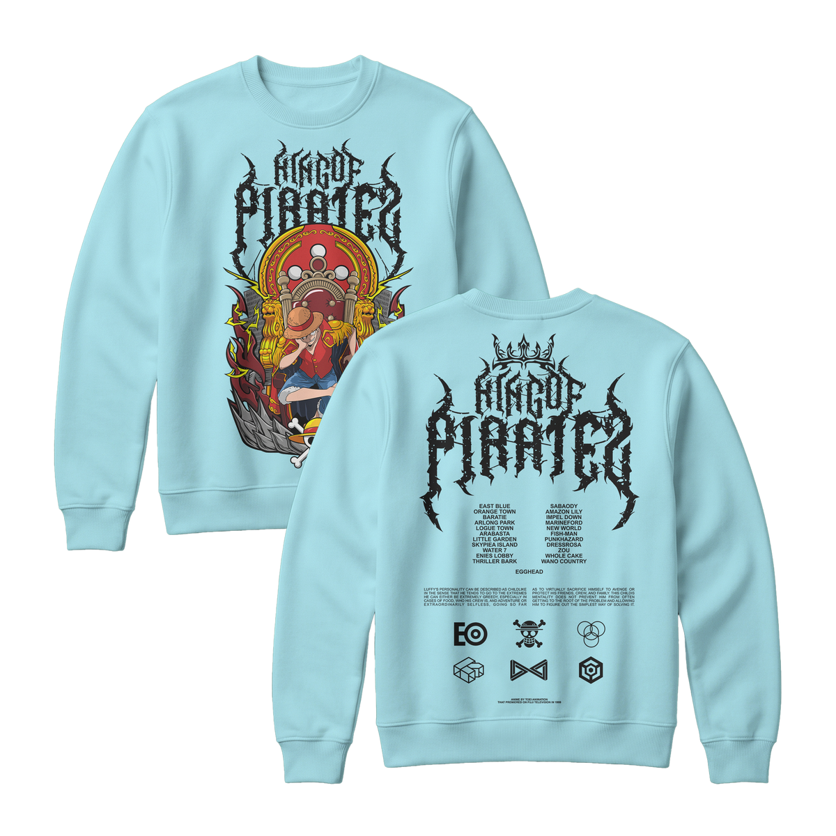 Anime One Piece Monkey D. Luffy King Of Pirates Sweatshirt - RZM019