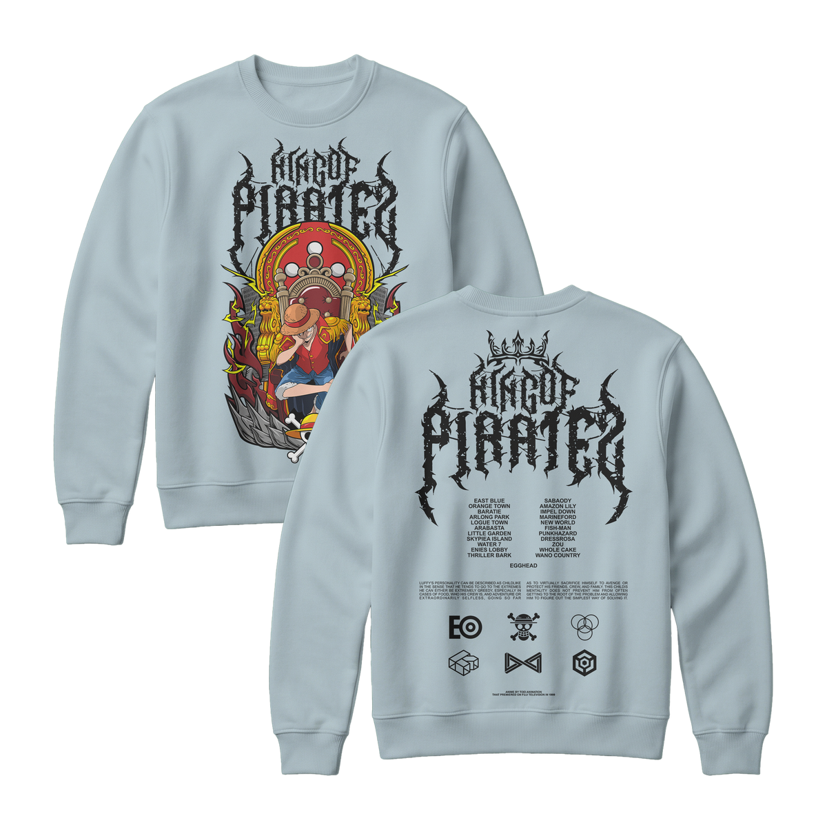 Anime One Piece Monkey D. Luffy King Of Pirates Sweatshirt - RZM019
