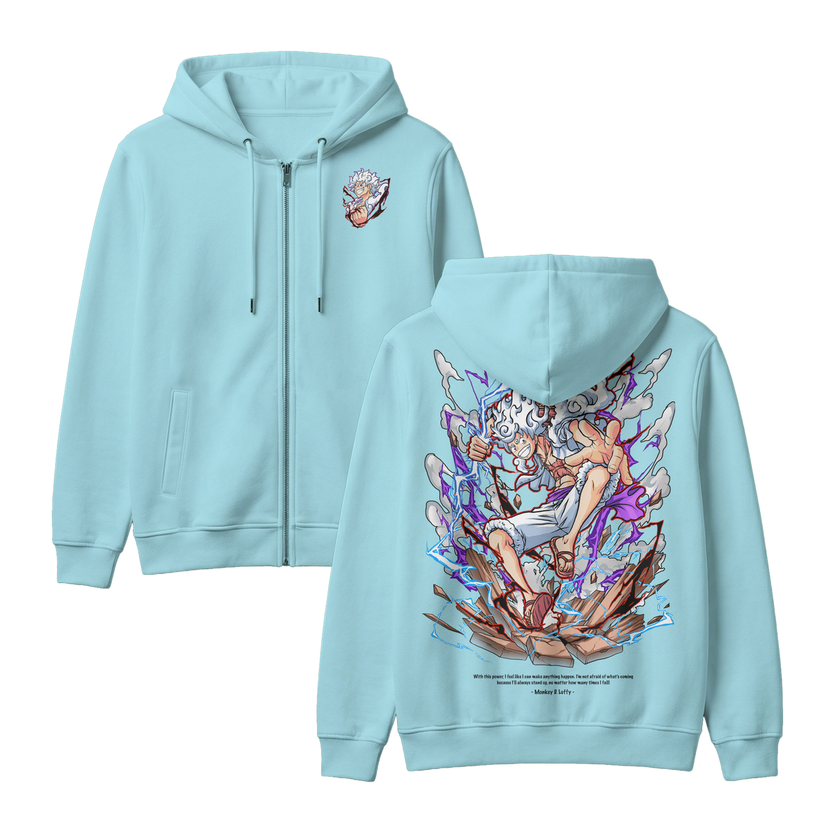 Anime One Piece Monkey D. Luffy Zip-up Hoodie - RZM001