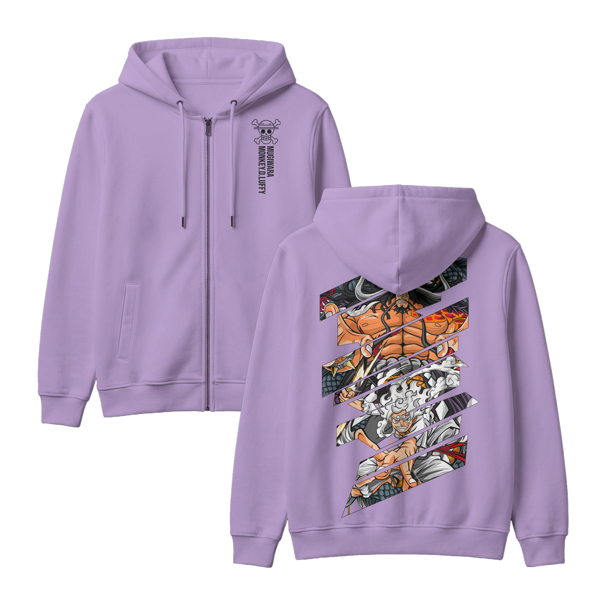 Anime One Piece Monkey D. Luffy Zip-up Hoodie - RZM005