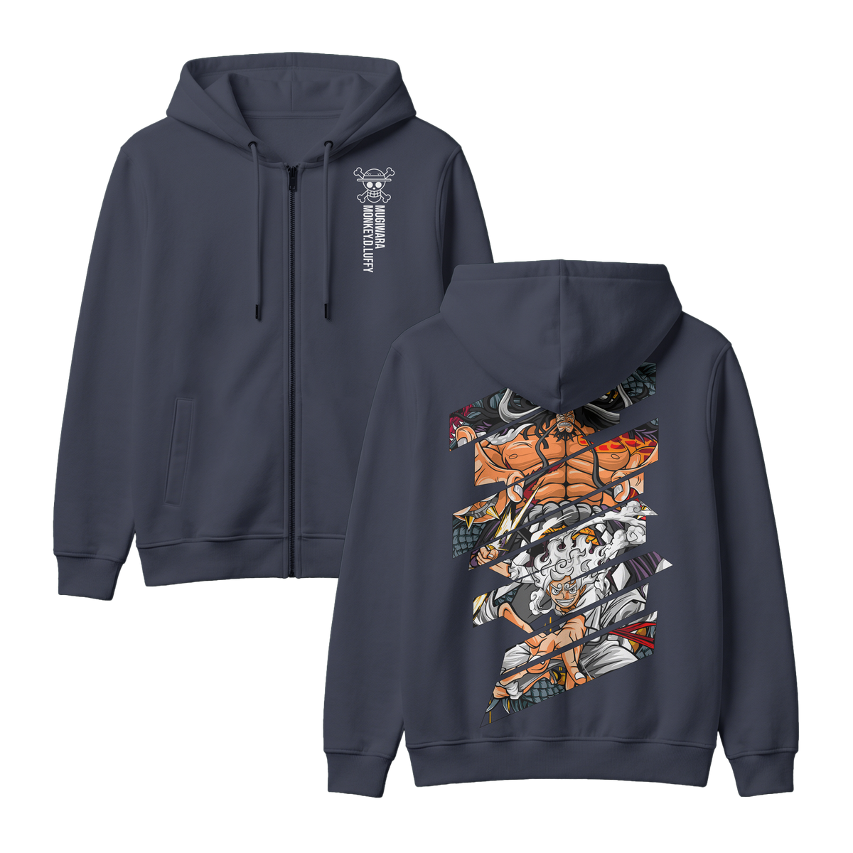 Anime One Piece Monkey D. Luffy Zip-up Hoodie - RZM005