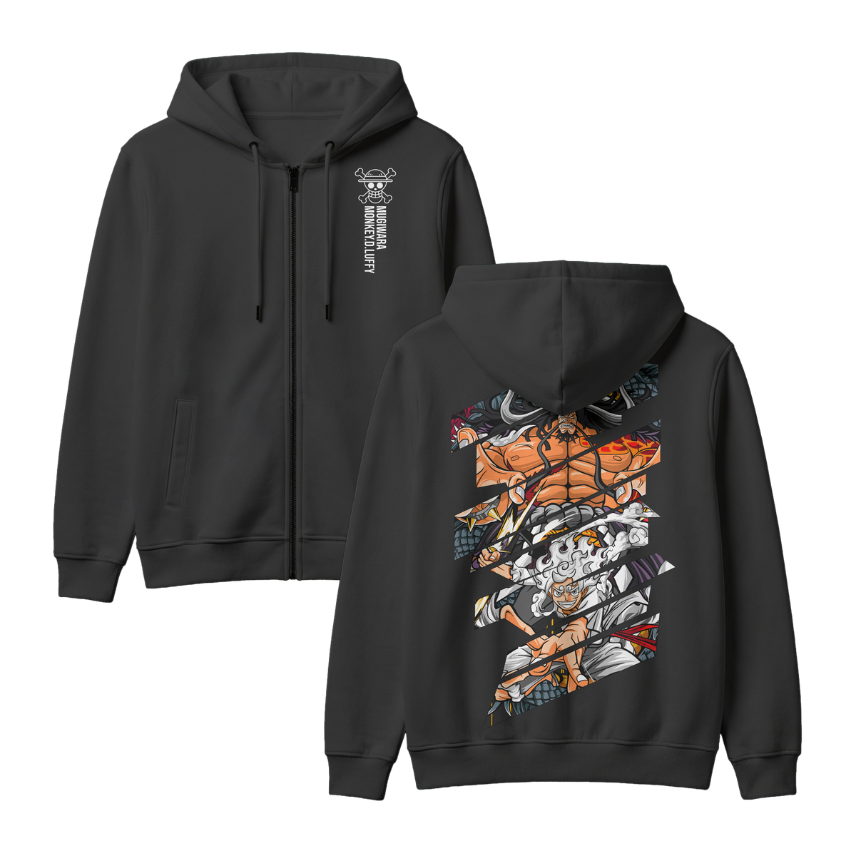 Anime One Piece Monkey D. Luffy Zip-up Hoodie - RZM005