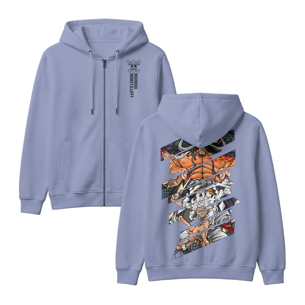 Anime One Piece Monkey D. Luffy Zip-up Hoodie - RZM005