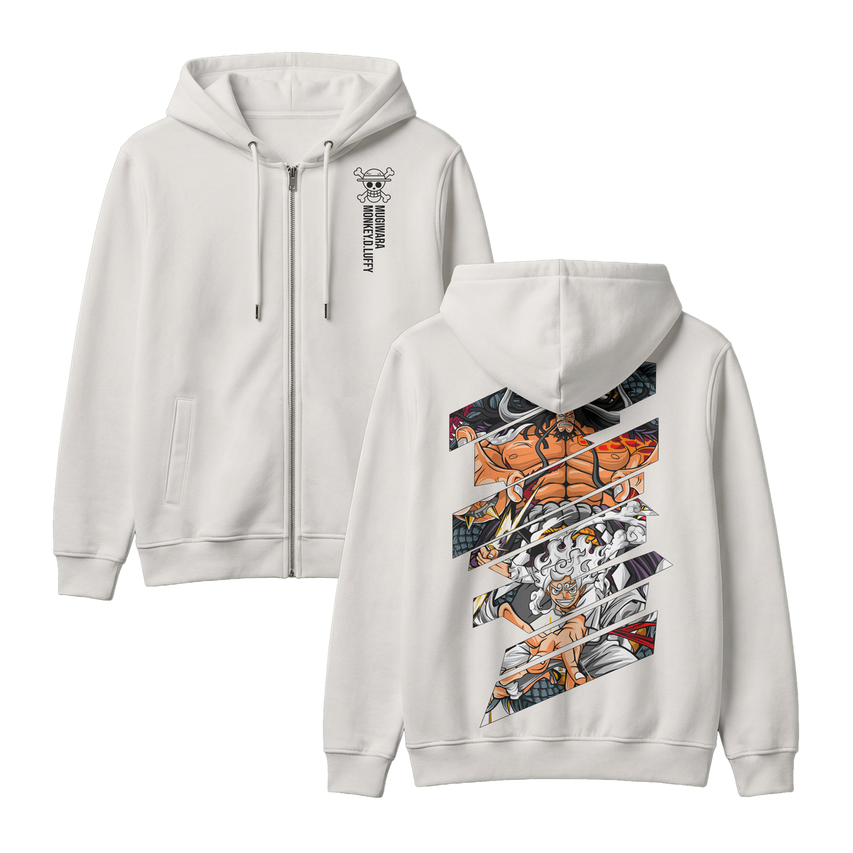 Anime One Piece Monkey D. Luffy Zip-up Hoodie - RZM005