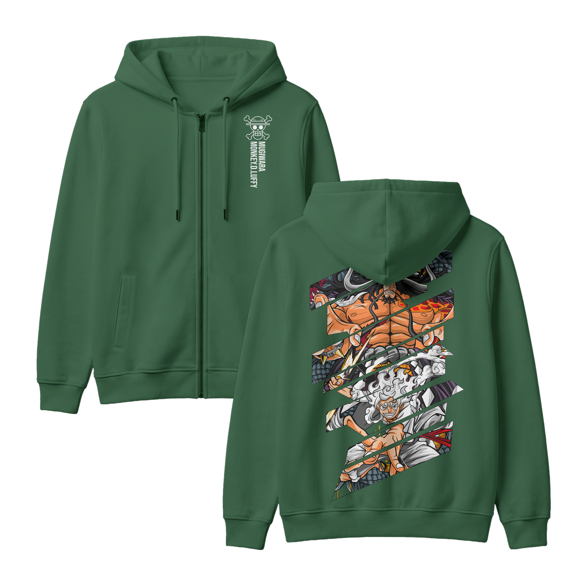 Anime One Piece Monkey D. Luffy Zip-up Hoodie - RZM005