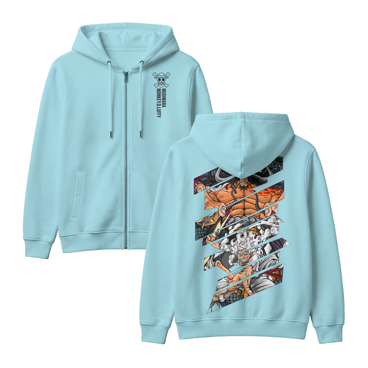 Anime One Piece Monkey D. Luffy Zip-up Hoodie - RZM005