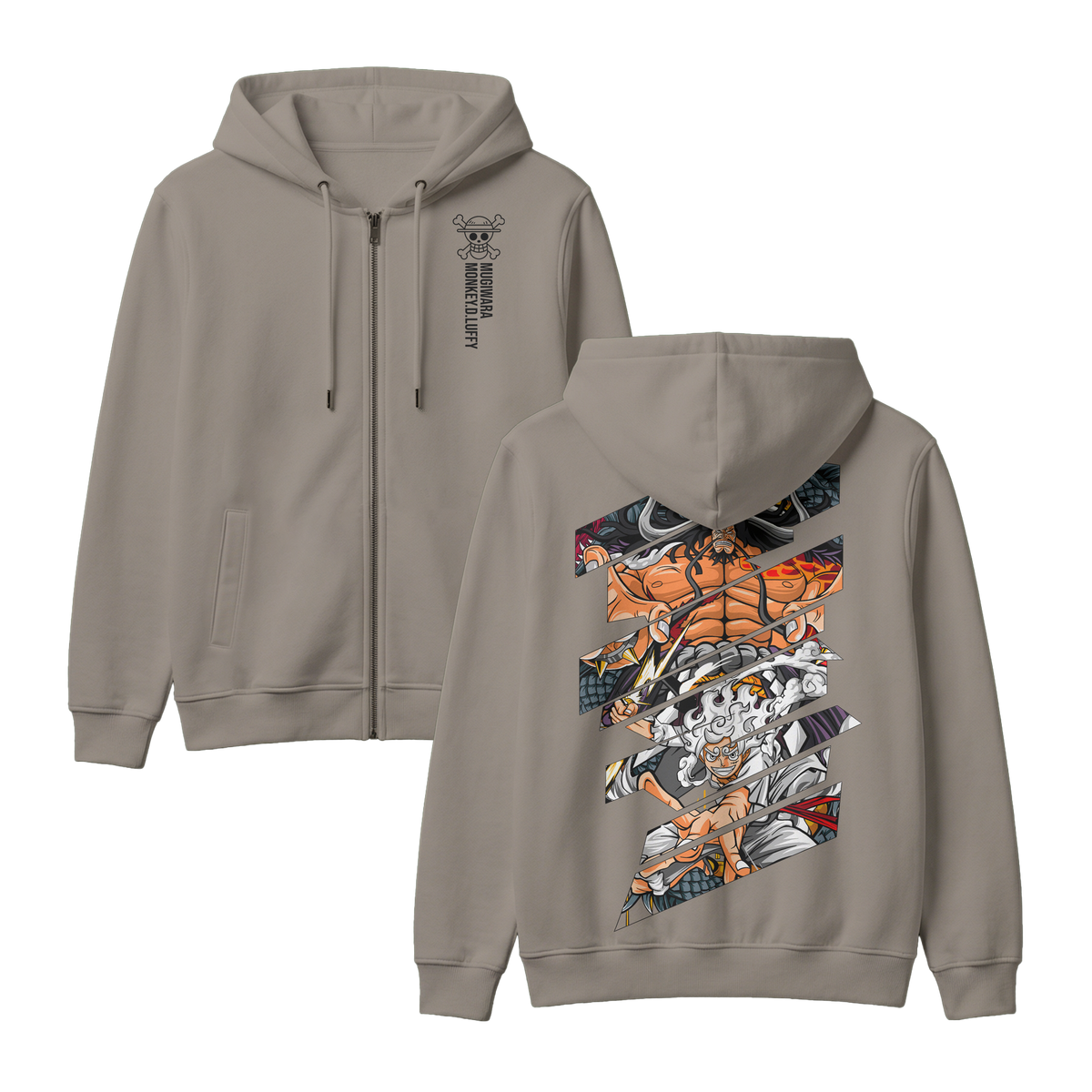 Anime One Piece Monkey D. Luffy Zip-up Hoodie - RZM005