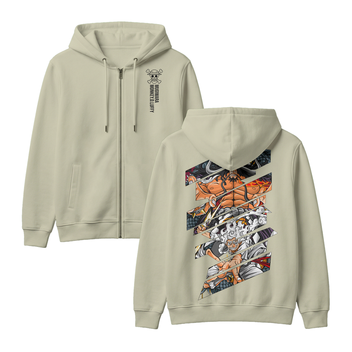 Anime One Piece Monkey D. Luffy Zip-up Hoodie - RZM005