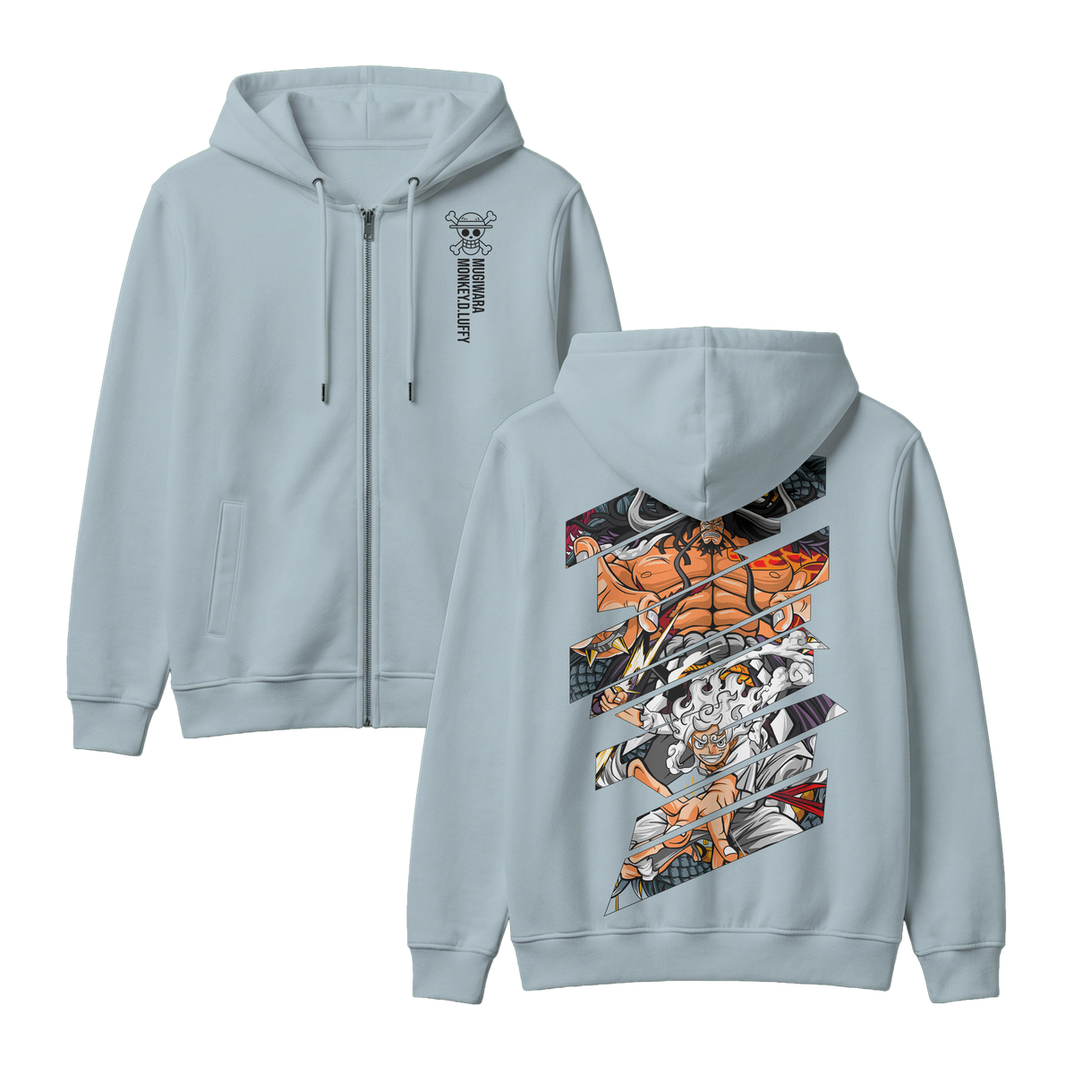 Anime One Piece Monkey D. Luffy Zip-up Hoodie - RZM005