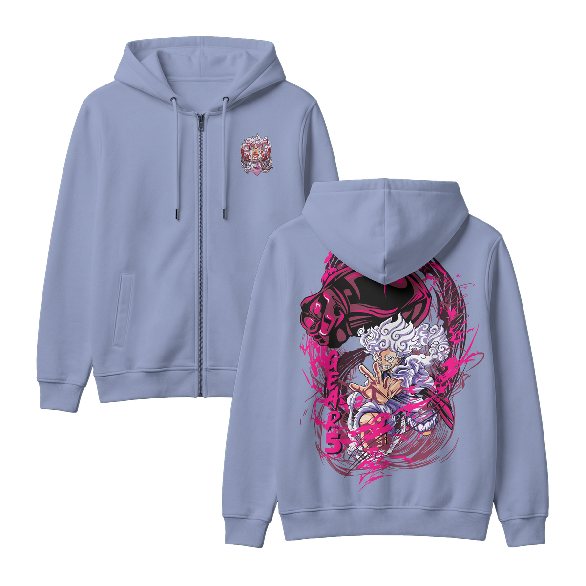Anime One Piece Monkey D. Luffy Zip-up Hoodie - RZM006
