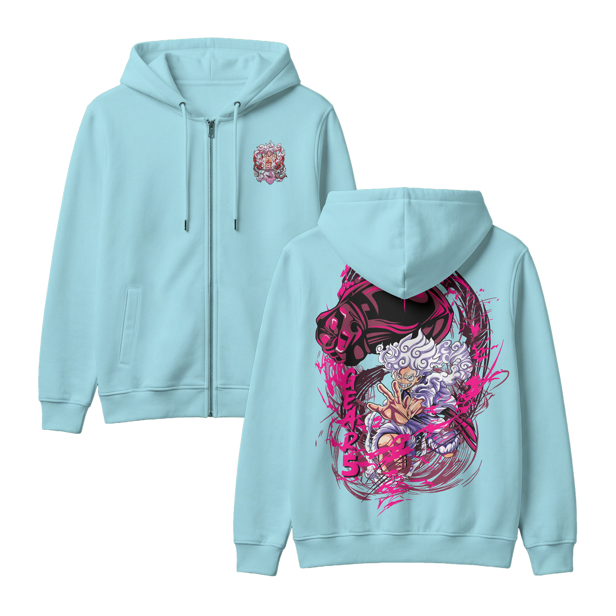 Anime One Piece Monkey D. Luffy Zip-up Hoodie - RZM006